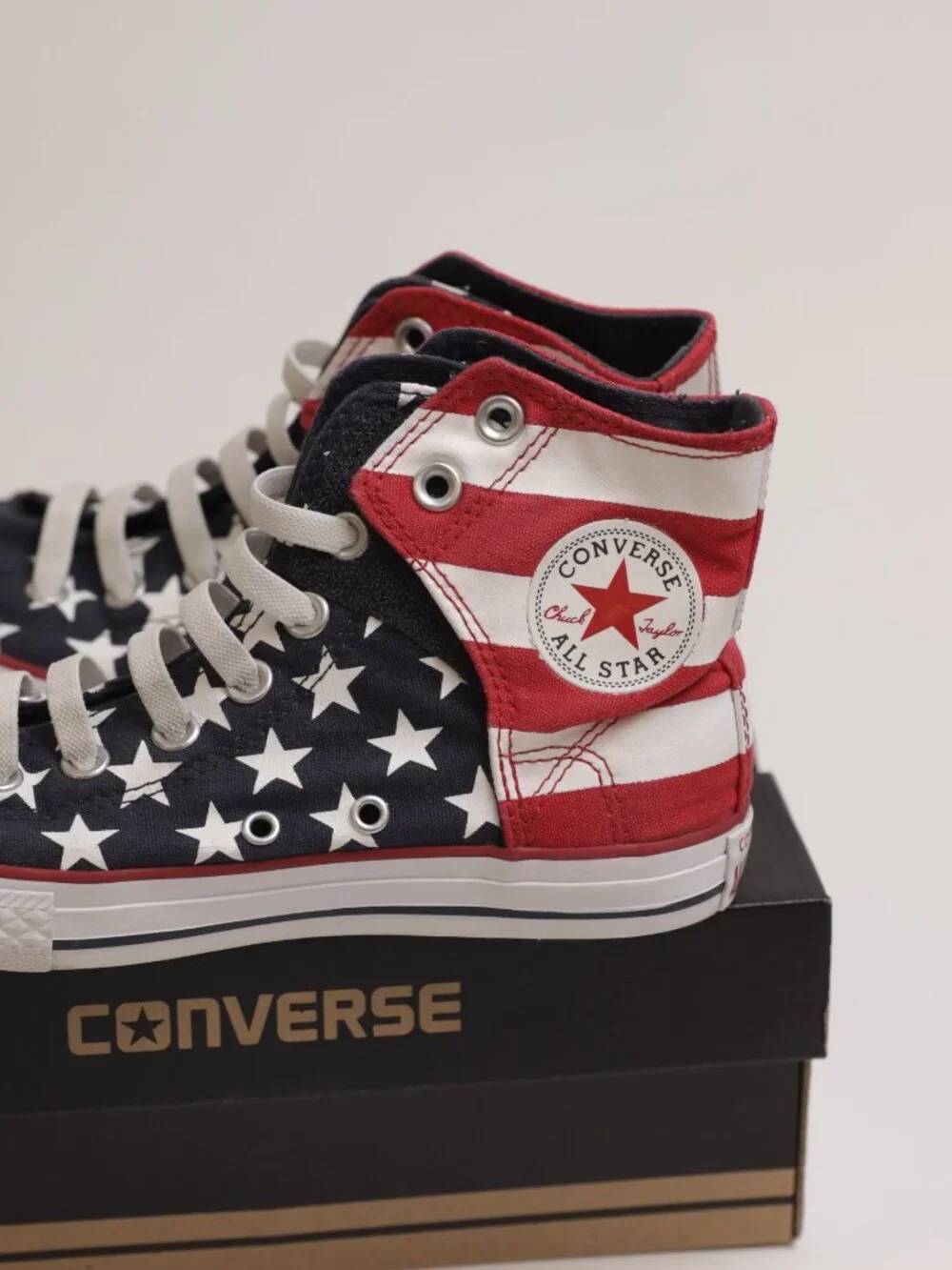 Converse 622366F American Flag Red White Blue Youth 3